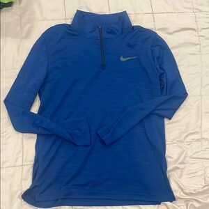 Nike Dri-Fit Royal Blue Quarter-Zip Top